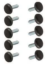Cabinet Adjustable Leveler Leveling Feet Furniture Table Leg Screws M6x22mm x 10