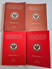 Masonic ritual books - masonic, red