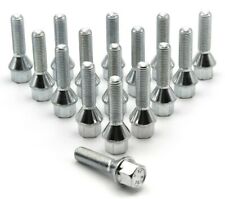 10x M12 x 1.5 40mm Extended Wheel Spacer Bolts, Tapered Seat, 17mm Hex, BMW E39
