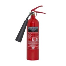 PREMIUM REFURB 2KG CO2 FIRE EXTINGUISHER, FULL, HORN & BRACKET, FREE DELIVERY!