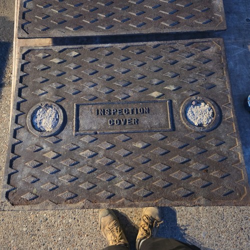 Cast iron manhole - manhole, cover