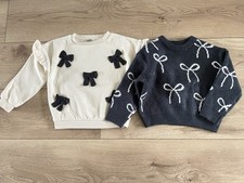 Baby Girls 18-24 Months Jumper Bundle Bows Tu Matalan GC