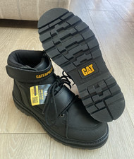 NEW BLACK LEATHER CATERPILLAR