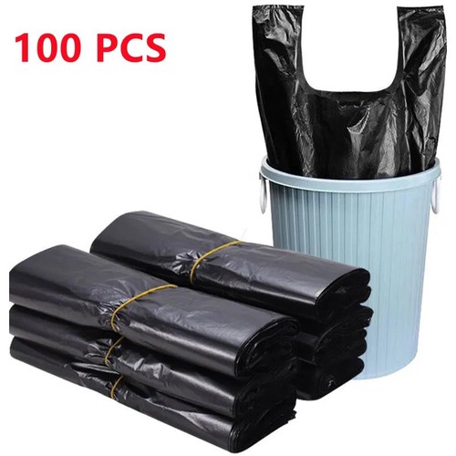 100 black plastic carrier - 100,