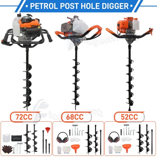 52cc petrol post - petrol, hole