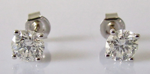 Diamond stud earrings 18ct - diamond,