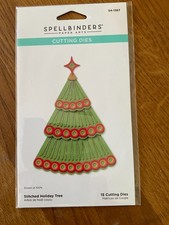 Spellbinders Cutting dies Stitched Holiday Tree - thin die works in big shot siz