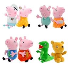 30Cm Peppa Pig Plush Toy George Dinosaur Pink Dad Mom Animal Stuffed Soft Family
