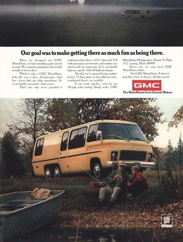 1975 gmc motor - home:, much