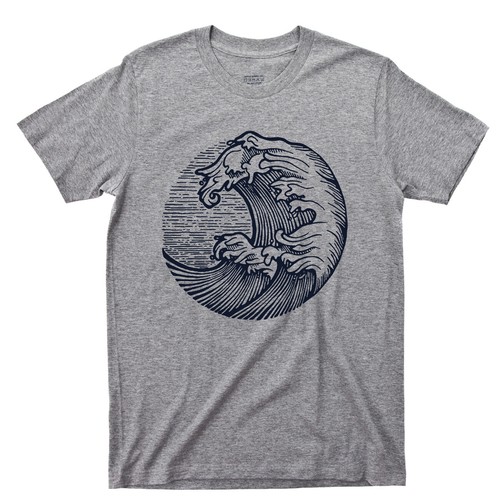 Big wave shirt - big, fishing