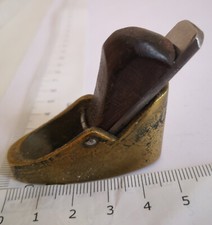 Vintage Violin Luthier Finger Plane /Thumb Plane /Brass/Steel Blade Wooden Wedge