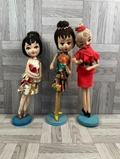 3 x  Vintage 1960s Dolls On