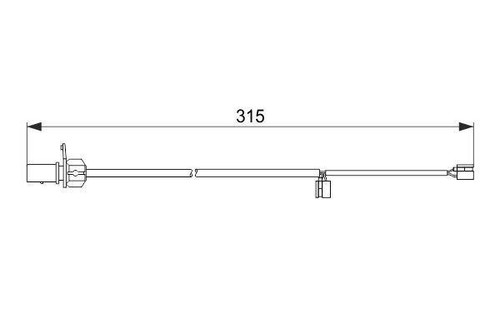 Brake pad wear sensor - pad, for