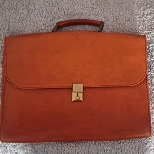 Brown hard sided - brown, hard-sided