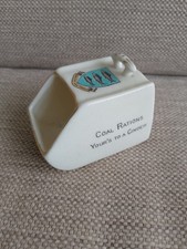 SHELLEY CRESTED CHINA SCUTTLE, COAL RATIONS YOURS TO A CINDER, KINGSTON ON THAME