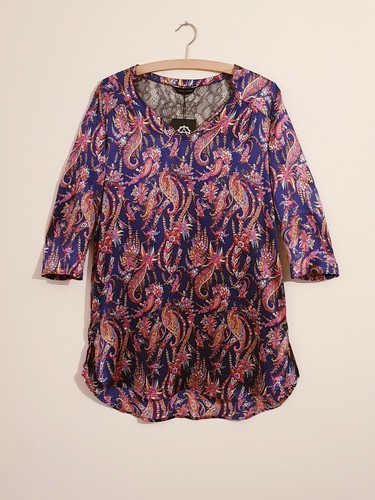 Amrita singh navy pink paisley - amrita,