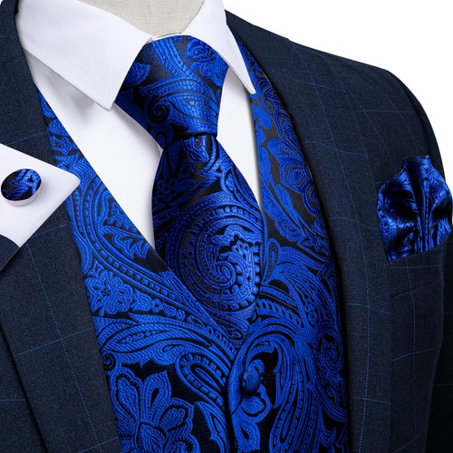 Mens waistcoat red - waistcoat, blue