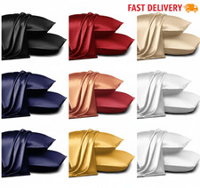 Satin Silk Pillow Cases - Soft & Smooth Pillow Cases for Comfortable Sleep