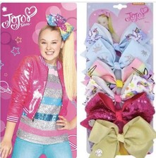 JoJo Siwa Hair Bows Clips 6pcs