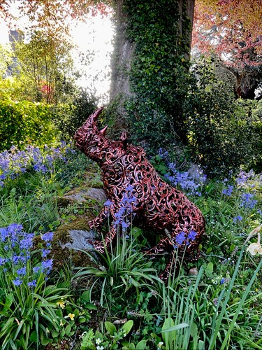 Baby rhino sculpture - rhino,