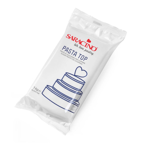 Saracino sugar paste - top, white
