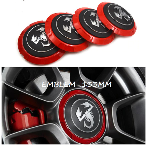133mm alloy wheel centre - x4,