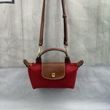 Longchamp-Red Small Crossbody