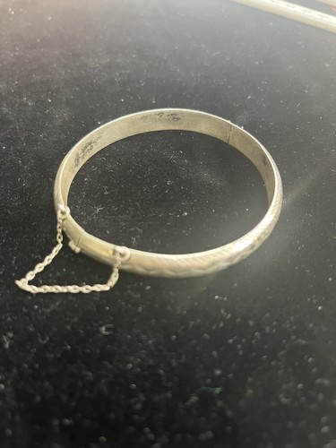 Vintage sterling silver hinged - vintage,