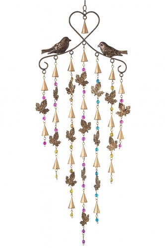 Large wind chime bird leaf - wind,