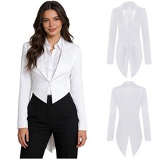 Women Tailcoat Retro Peaked