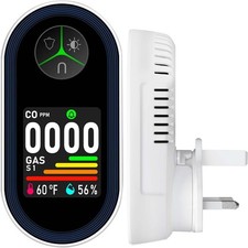 4-in-1 Plug-in HD Combination Natural Gas Leak Detector and CO Detector