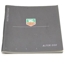 Tag Heuer instruction manual booklet Alter Ego model movement watch instructions