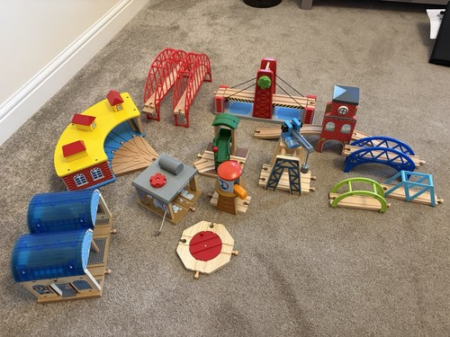 Kids wooden train set - set, +