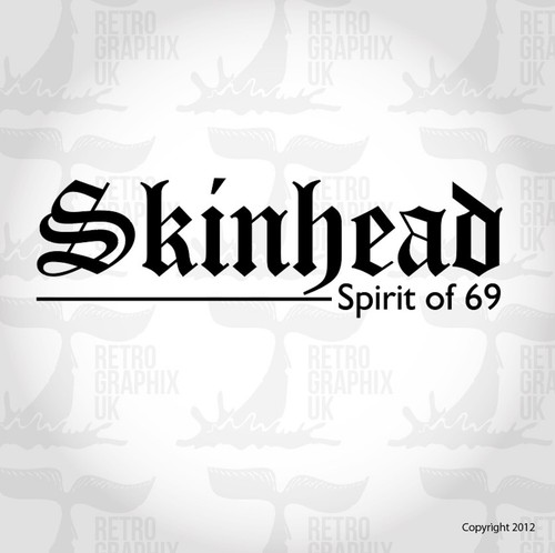 Skinhead sticker decal - sticker,