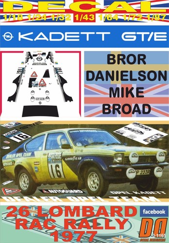 Decal opel kadett e - decal,