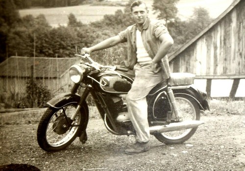4938 old photo motorcycle - 4938,