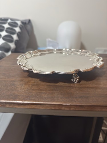 Victorian silver small salver