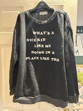 Wildfox Nice Kid Slogan Sweatshirt Oversized Small