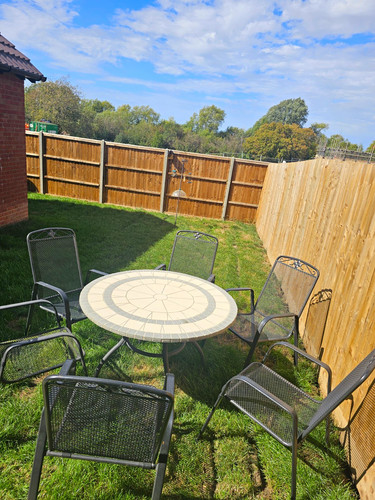 Round mosaic stone - stone, table