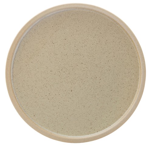Prairie cream plate - cream, porcelain