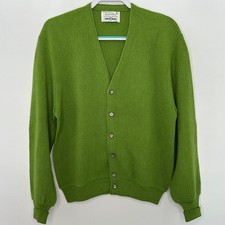 Vtg 60s Sweater Cardigan Mens
