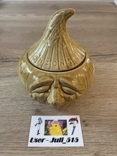Sylvac Crying Onions Face pot Vintage Ceramic Rich Brown Colour 1960s Rare VGC