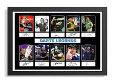 (508)  x10 signed taylor bristow ect darts photograph unframed/framed reprint