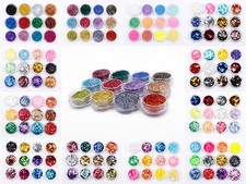 12pc Cosmetic Glitter Pot Set Body Face Eye Tattoo Nail Art Festival Dance Craft
