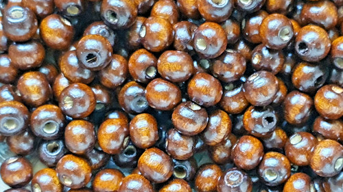 Wooden round spacer beads 6mm - spacer,