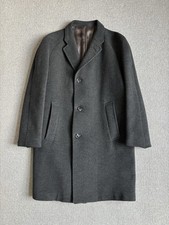 Crombie Coat Mens Grey Pure