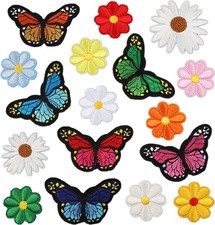 17 Pieces Flowers Butterfly