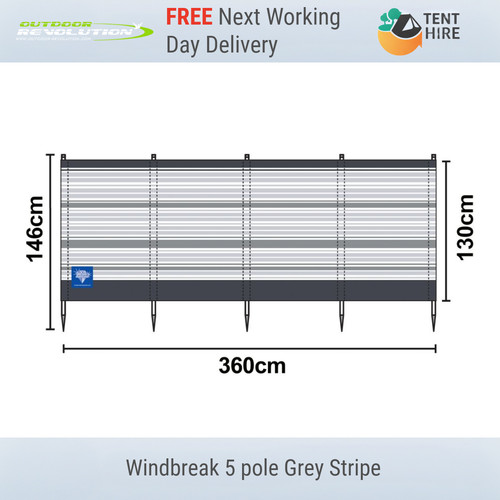 New grey stripe - grey, tent