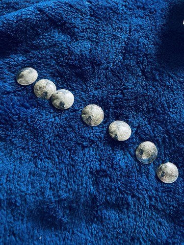 Antique real silver buttons - real,
