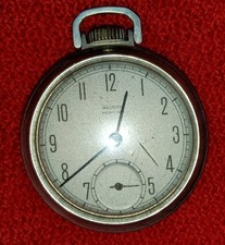Antique Westclox Pocket Ben Wind Up Pocket Watch Vintage - Runs